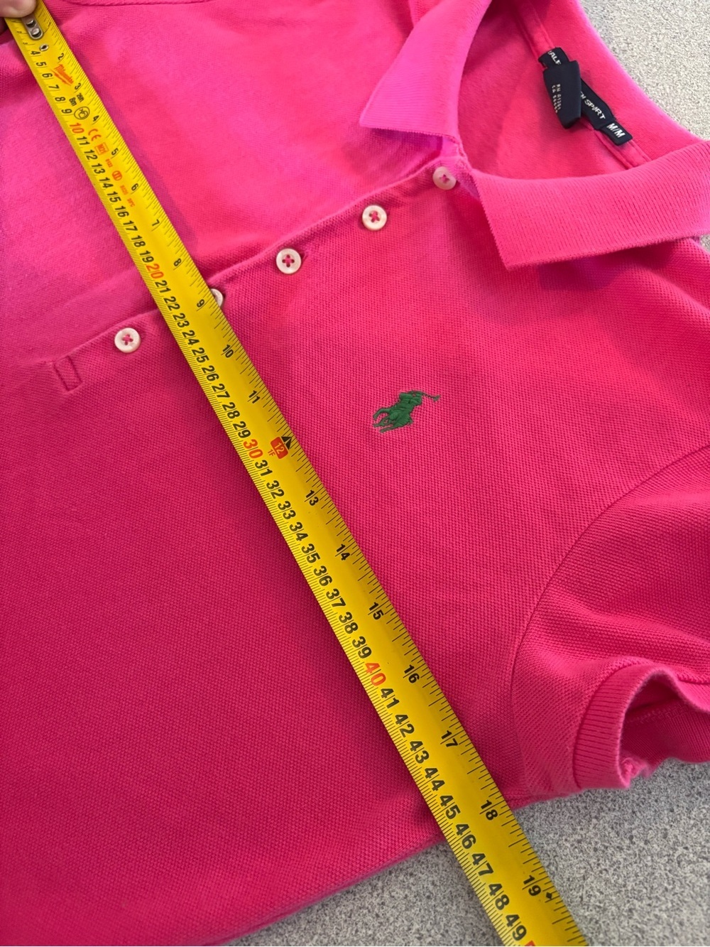 Ralph Lauren Sport Pink Polo Dress Cotton Pony Golf Preppy Medium Country Club - Picture 6 of 6